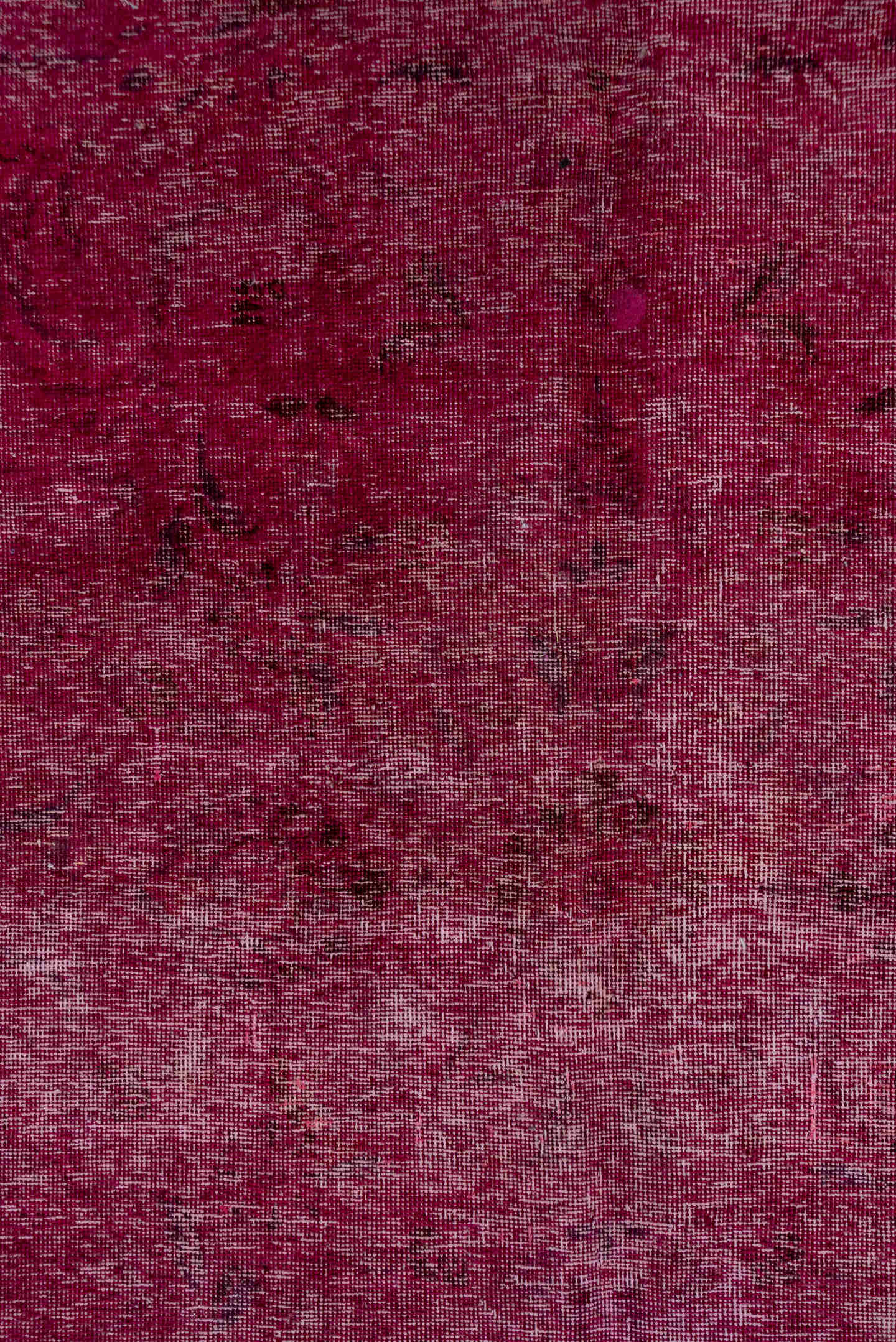 9' x 10' one-of-a-kind handmade antique Overdyed large size rug. Color palette: raspberry, magenta, rose, berry, plum