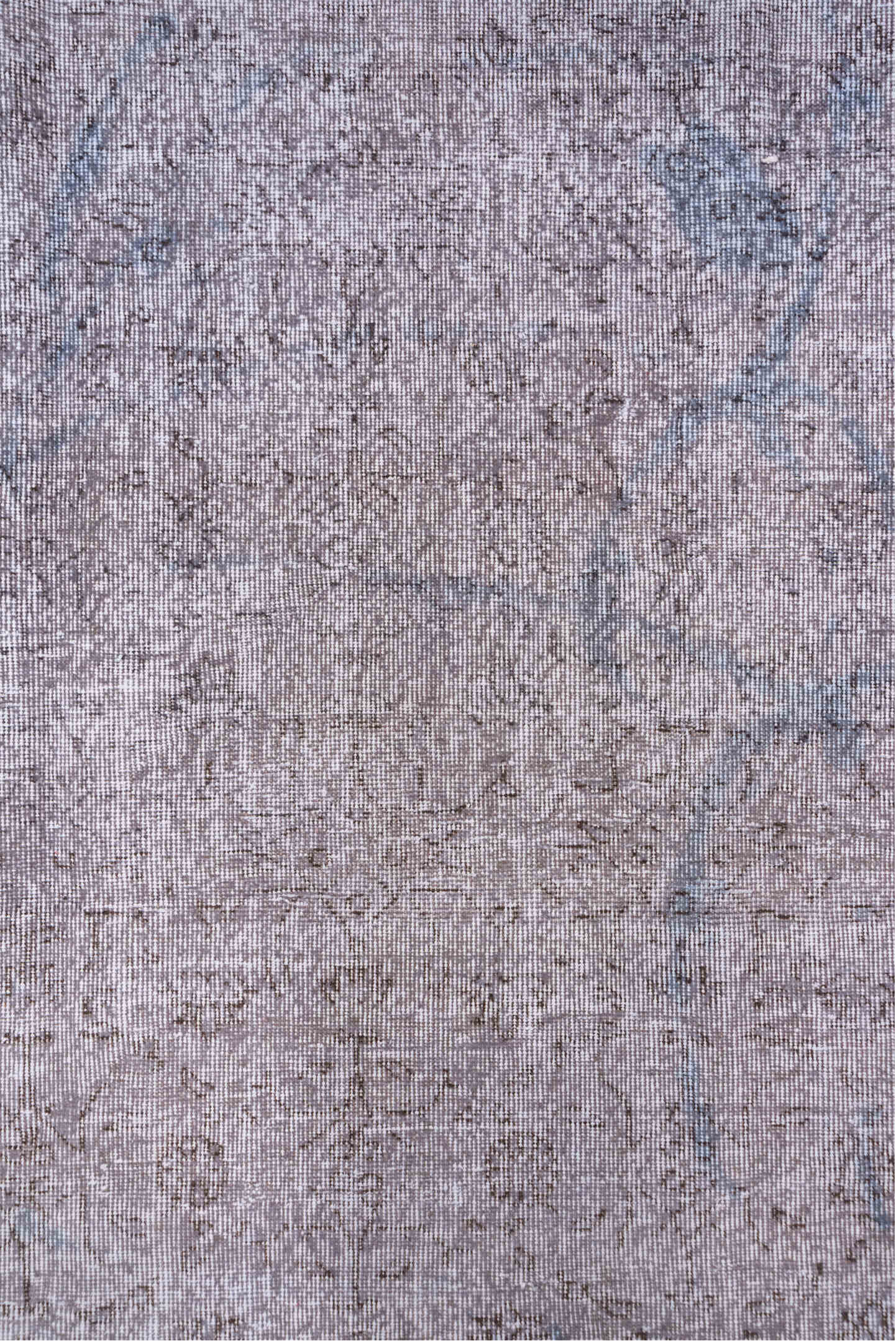 6' x 10' one-of-a-kind handmade antique Overdyed large size rug. Color palette: taupe, ivory, pale blue, beige, gray