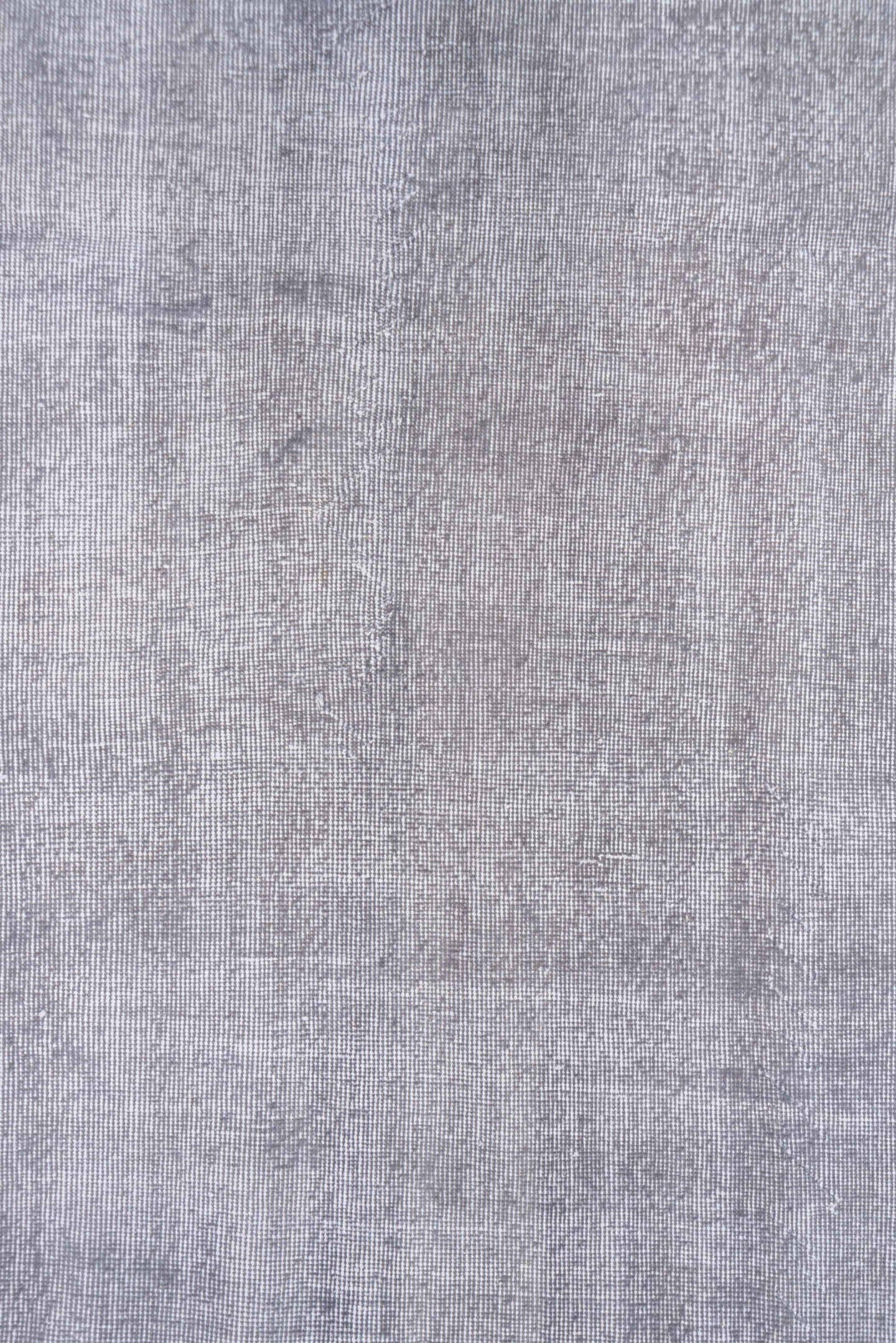 6' x 10' one-of-a-kind handmade antique Overdyed large size rug. Color palette: lavender, silver, taupe, ivory, rose