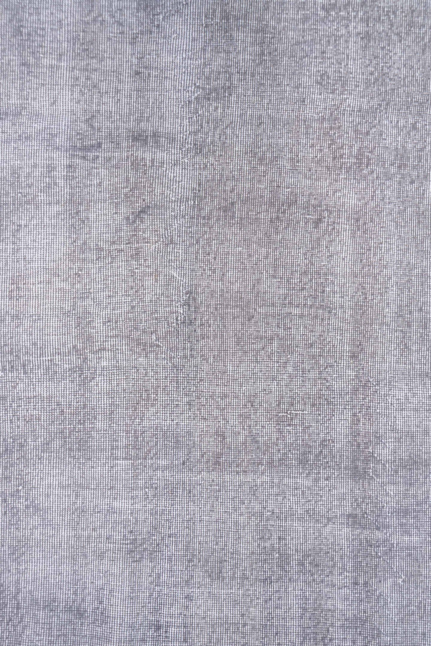 6' x 10' one-of-a-kind handmade antique Overdyed large size rug. Color palette: lavender, silver, taupe, ivory, rose