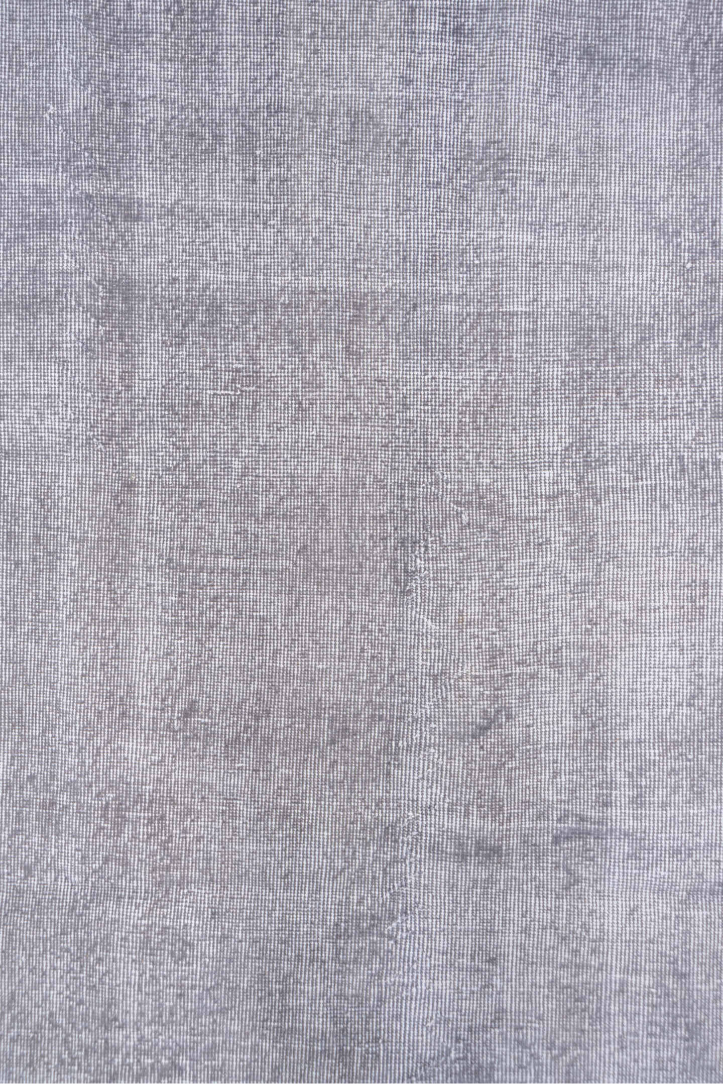 6' x 10' one-of-a-kind handmade antique Overdyed large size rug. Color palette: lavender, silver, taupe, ivory, rose
