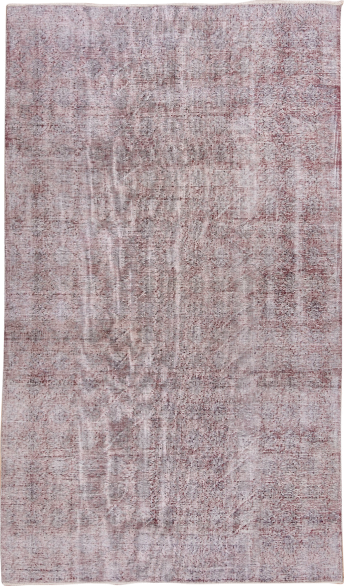 5' x 9' one-of-a-kind handmade antique Sparta medium size rug. Color palette: rose, ivory, blush, taupe, dusty pink, pink