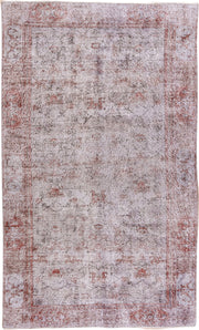 5' x 8' one-of-a-kind handmade antique Sparta medium size rug. Color palette: ivory, rust, taupe, rose, brown, terracotta