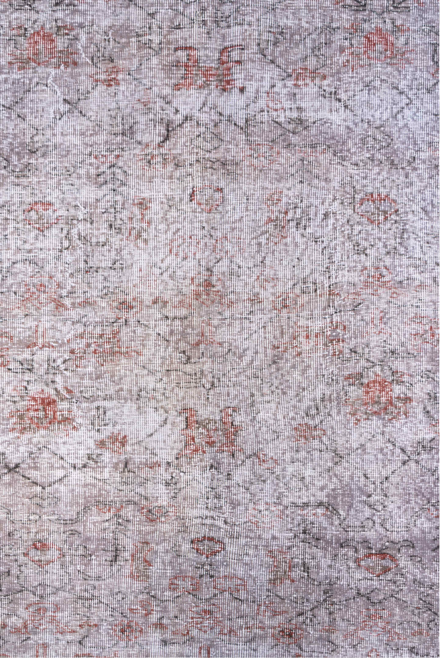 5' x 8' one-of-a-kind handmade antique Sparta medium size rug. Color palette: ivory, rust, taupe, rose, brown, terracotta