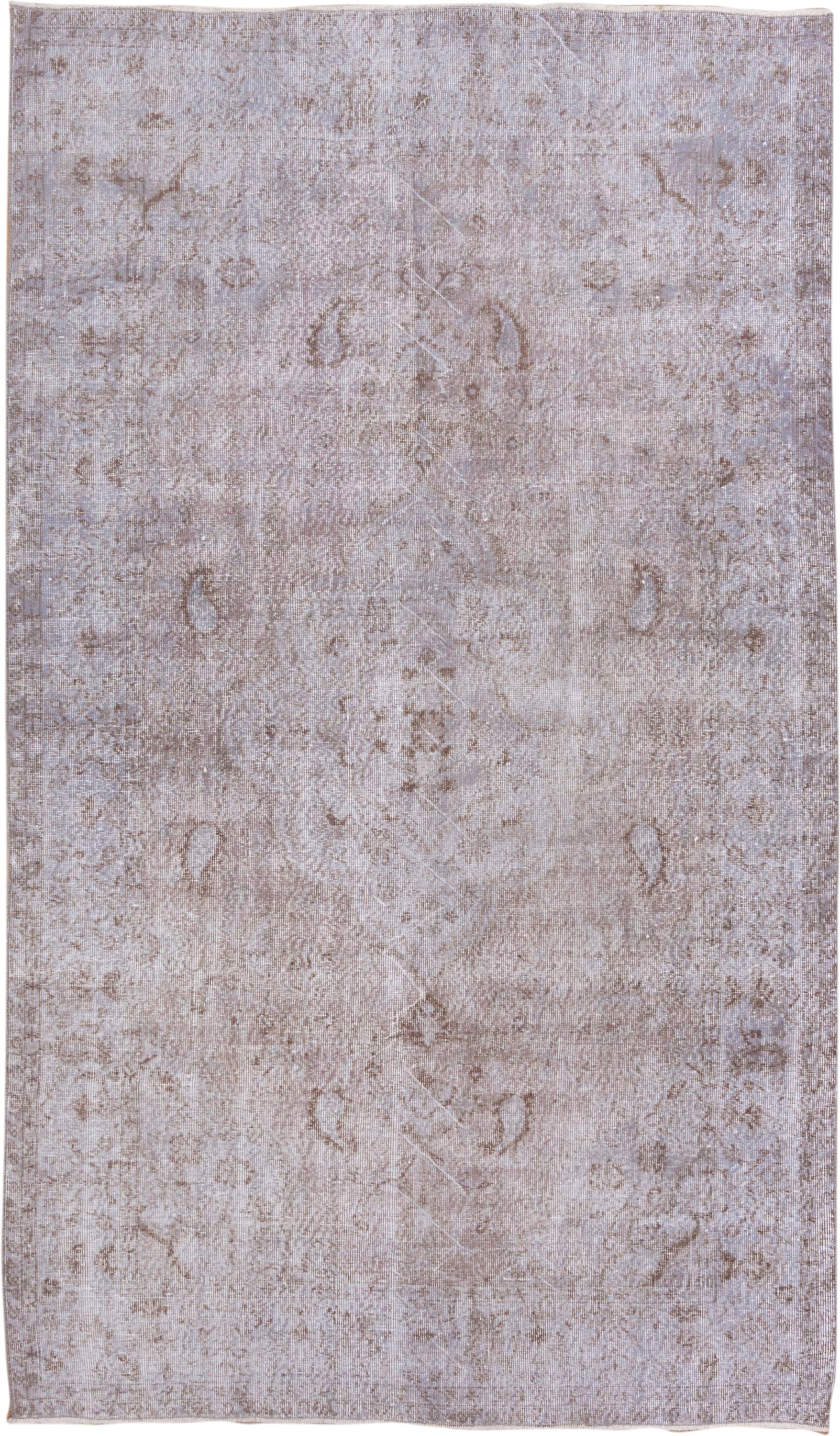 5' x 10' one-of-a-kind handmade antique Sparta medium size rug. Color palette: taupe, ivory, beige, stone, blush, camel