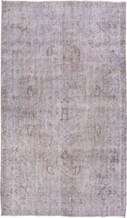5' x 10' one-of-a-kind handmade antique Sparta medium size rug. Color palette: taupe, ivory, beige, stone, blush, camel