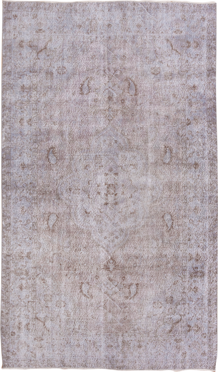 5' x 10' one-of-a-kind handmade antique Sparta medium size rug. Color palette: taupe, ivory, beige, stone, blush, camel