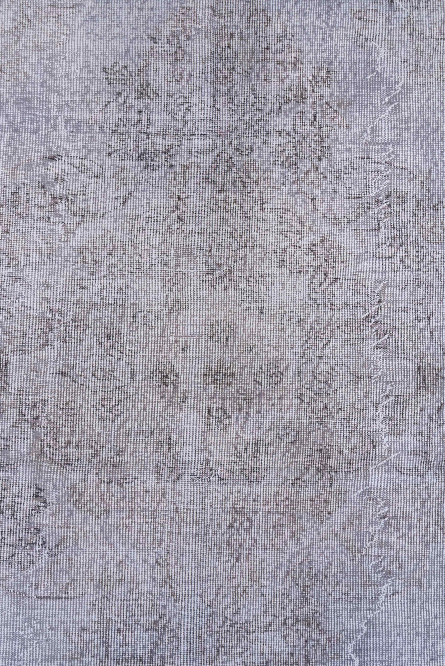 5' x 9' one-of-a-kind handmade antique Sparta medium size rug. Color palette: ivory, taupe, beige, stone, pale gray, gray