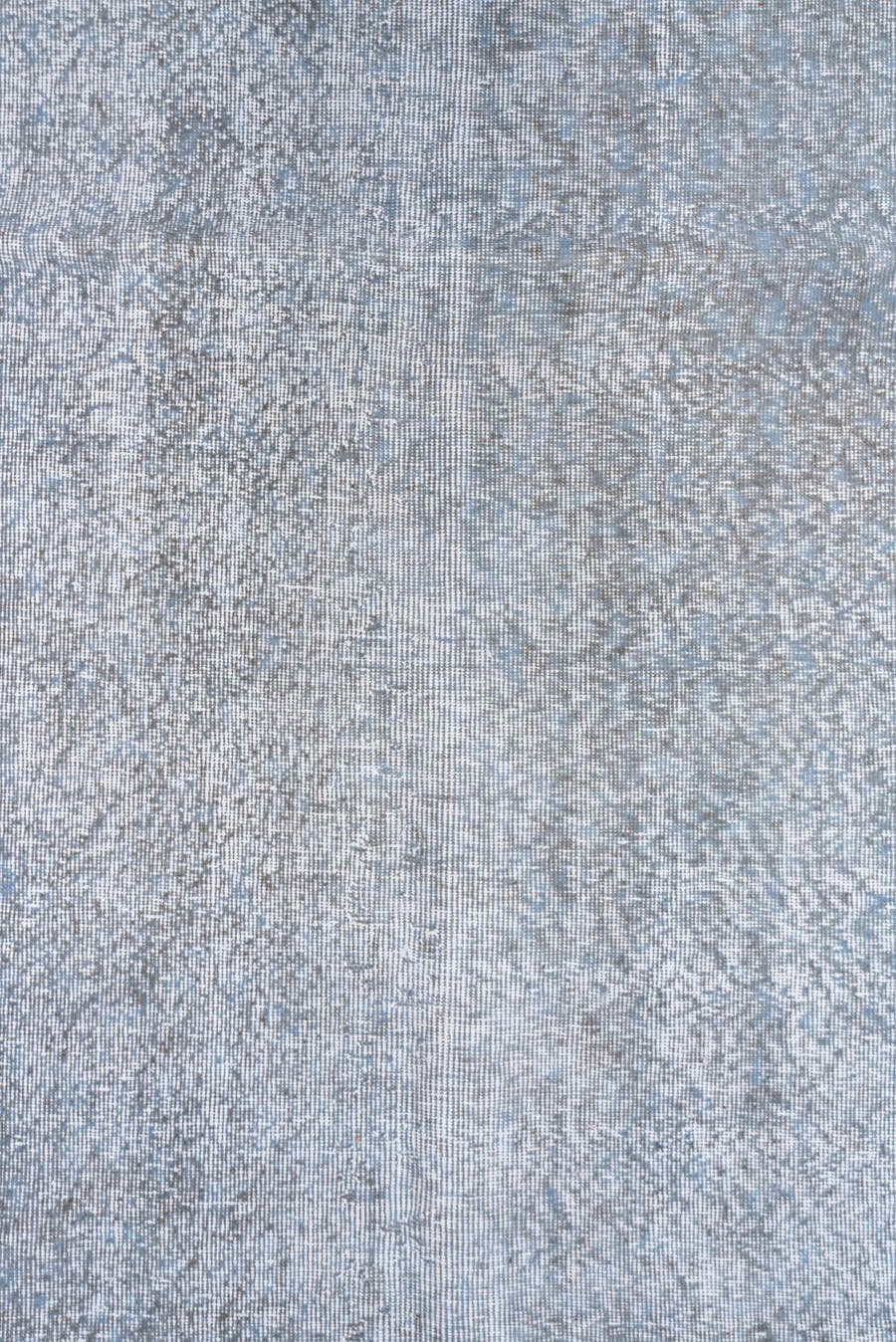6' x 9' one-of-a-kind handmade antique Overdyed medium size rug. Color palette: ivory, pale blue, silver, taupe, gray