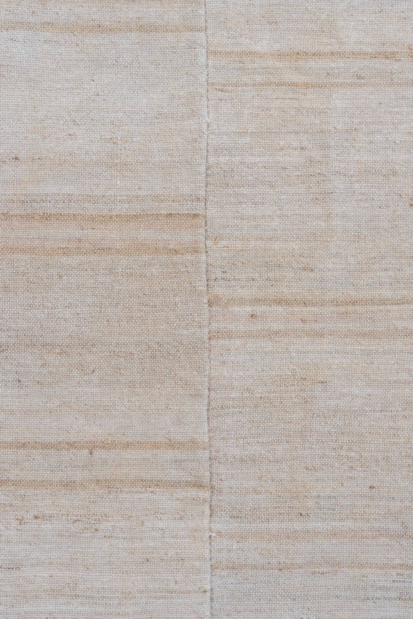 2' x 3' one-of-a-kind handmade vintage Flatweave small size rug. Color palette: ivory, cream, beige, camel, taupe, gray