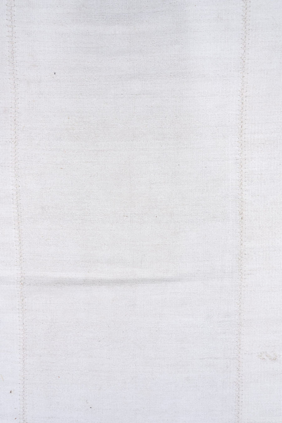 10' x 14' one-of-a-kind handmade vintage Hemp Kilim large size rug. Color palette: ivory, cream, beige, taupe, gray
