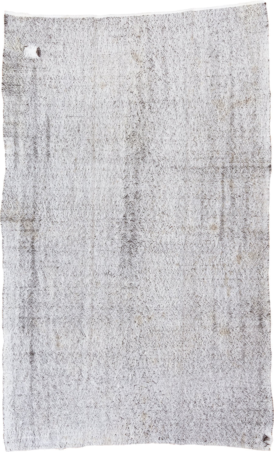 5' x 9' one-of-a-kind handmade antique Flatweave medium size rug. Color palette: ivory, taupe, cream, gray, beige