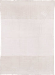 6' x 9' one-of-a-kind handmade vintage Flatweave medium size rug. Color palette: ivory, cream, beige