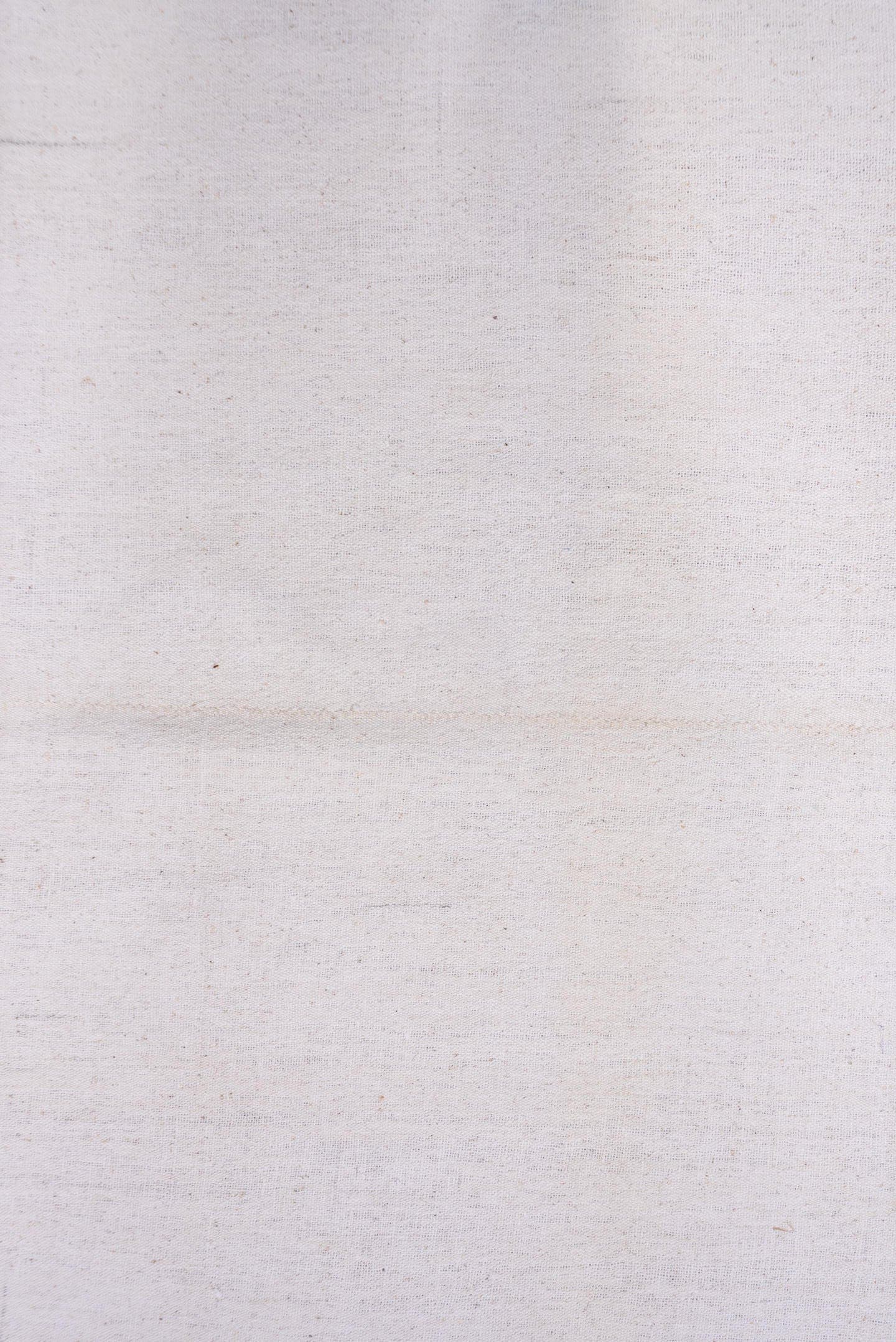 6' x 9' one-of-a-kind handmade vintage Flatweave medium size rug. Color palette: ivory, cream, beige