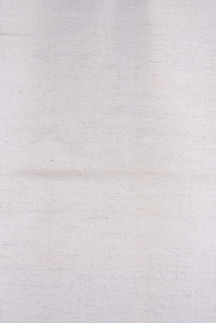 6' x 9' one-of-a-kind handmade vintage Flatweave medium size rug. Color palette: ivory, cream, beige
