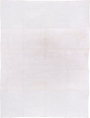 9' x 13' one-of-a-kind handmade vintage Flatweave large size rug. Color palette: ivory, cream, taupe, beige, gray