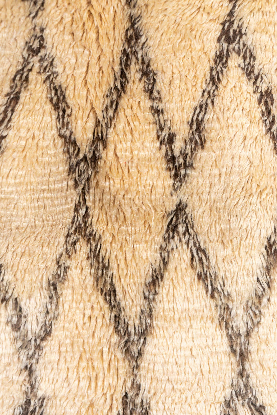 6' x 12' one-of-a-kind handmade vintage Moroccan large size rug. Color palette: ivory, cream, charcoal, taupe, gray, black