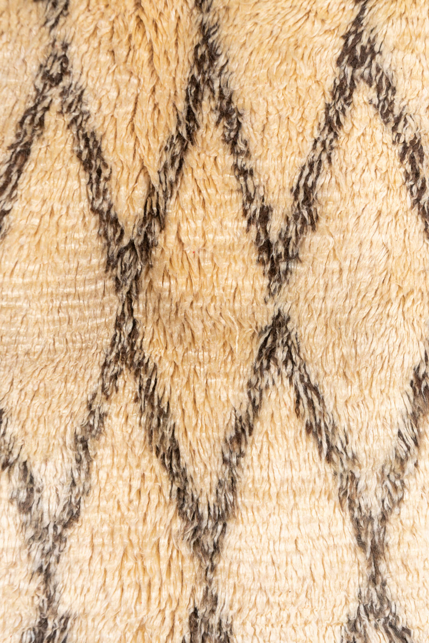 6' x 12' one-of-a-kind handmade vintage Moroccan large size rug. Color palette: ivory, cream, charcoal, taupe, gray, black