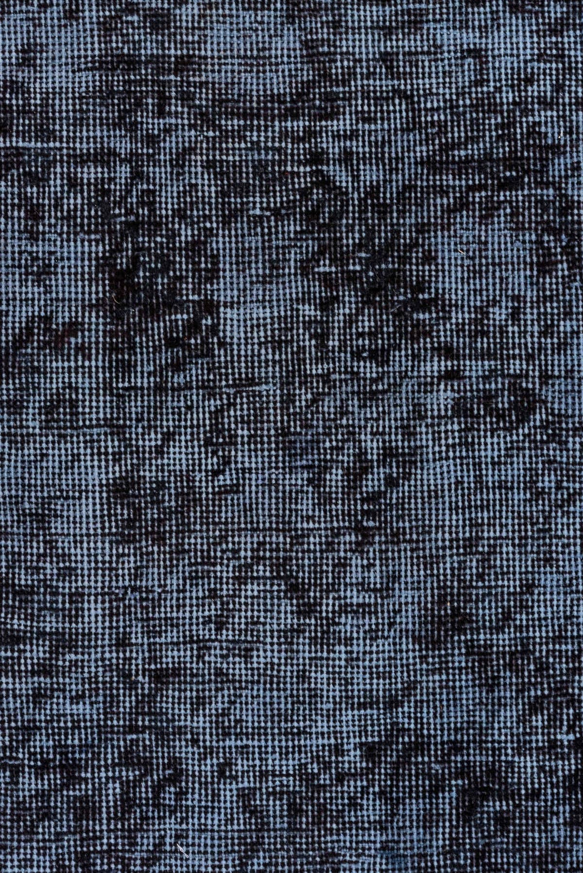 7' x 10' one-of-a-kind handmade antique Overdyed large size rug. Color palette: charcoal, slate, steel_blue, gray, black