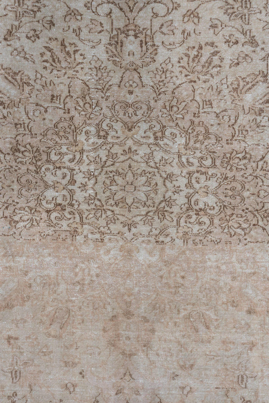9' x 12' one-of-a-kind handmade vintage Tabriz large size rug. Color palette: ivory, taupe, beige, sand, camel, greige, gray