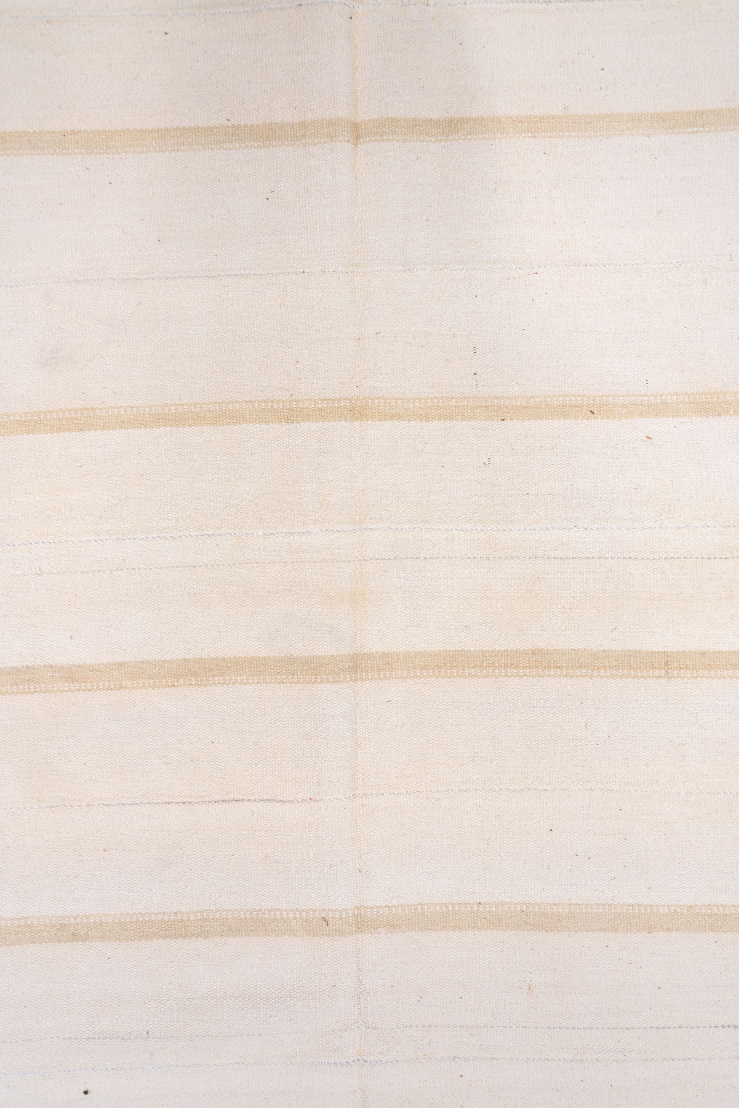 8' x 11' one-of-a-kind handmade vintage Flatweave large size rug. Color palette: ivory, cream, beige, taupe, gray