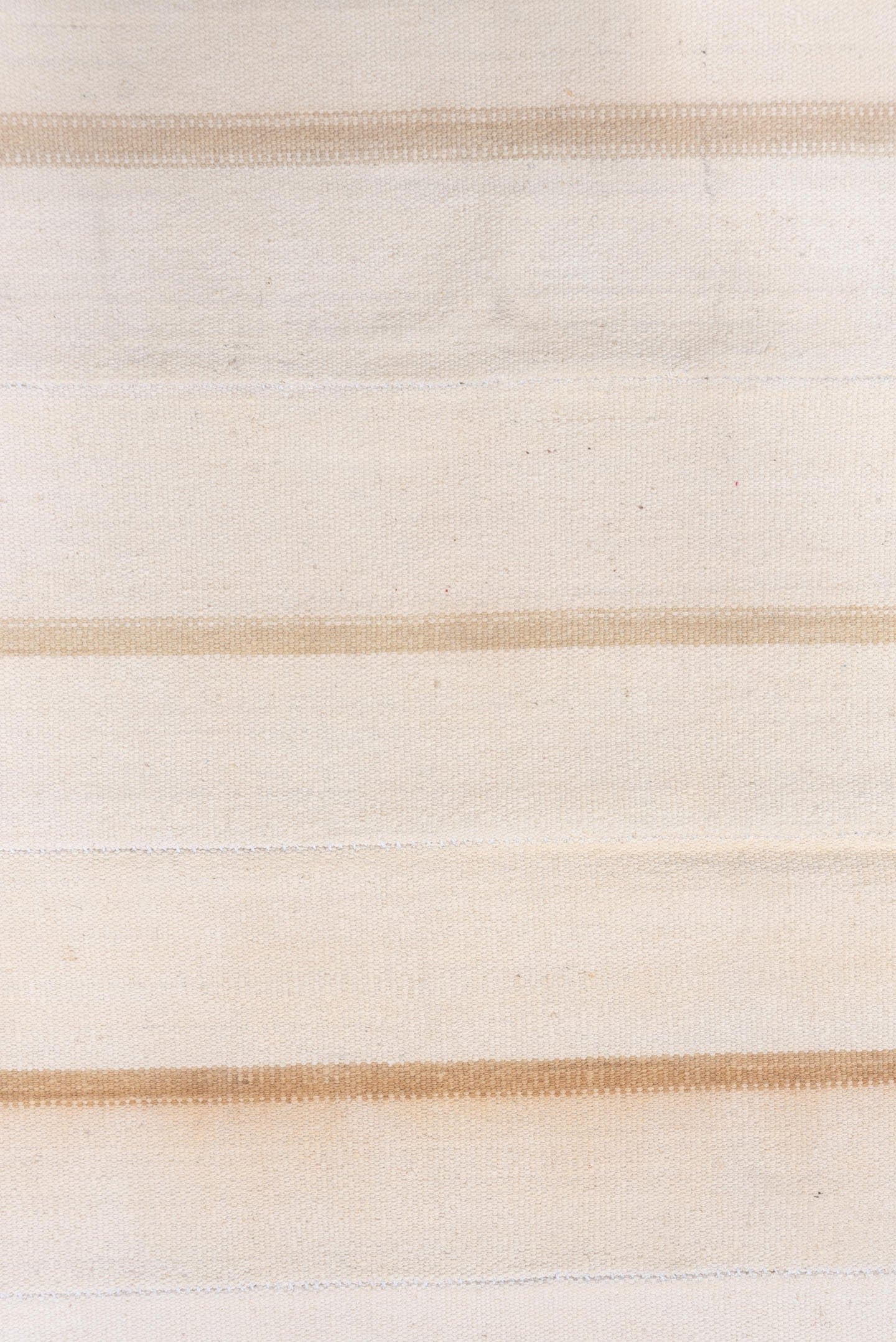 4' x 7' one-of-a-kind handmade vintage Flatweave rug. Color palette: ivory, cream, beige, taupe, gray