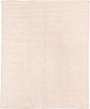 8' x 10' one-of-a-kind handmade vintage Flatweave large size rug. Color palette: ivory, blush, cream, beige, taupe, pink