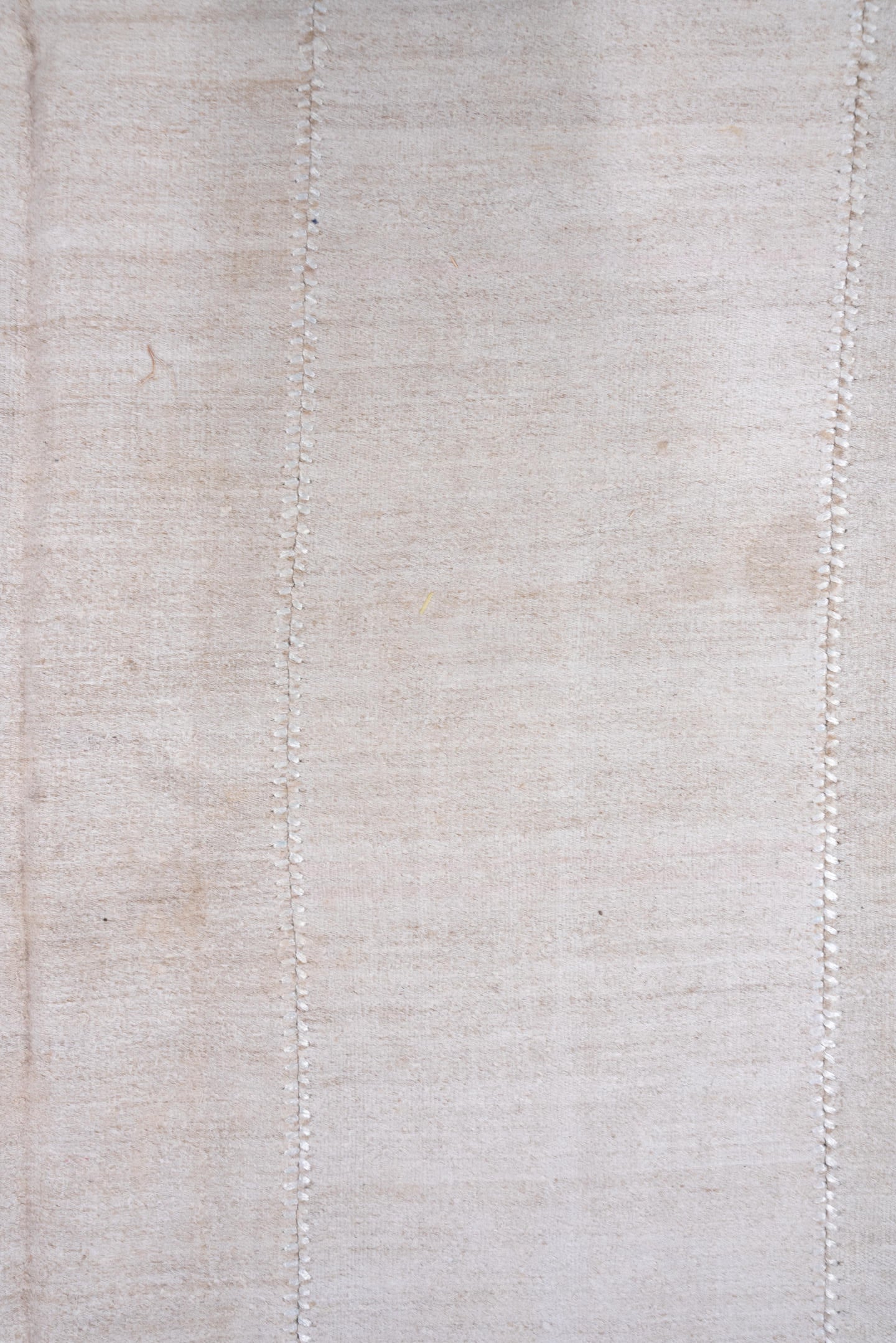 9' x 12' one-of-a-kind handmade vintage Hemp Kilim large size rug. Color palette: ivory, beige, cream, taupe, gray