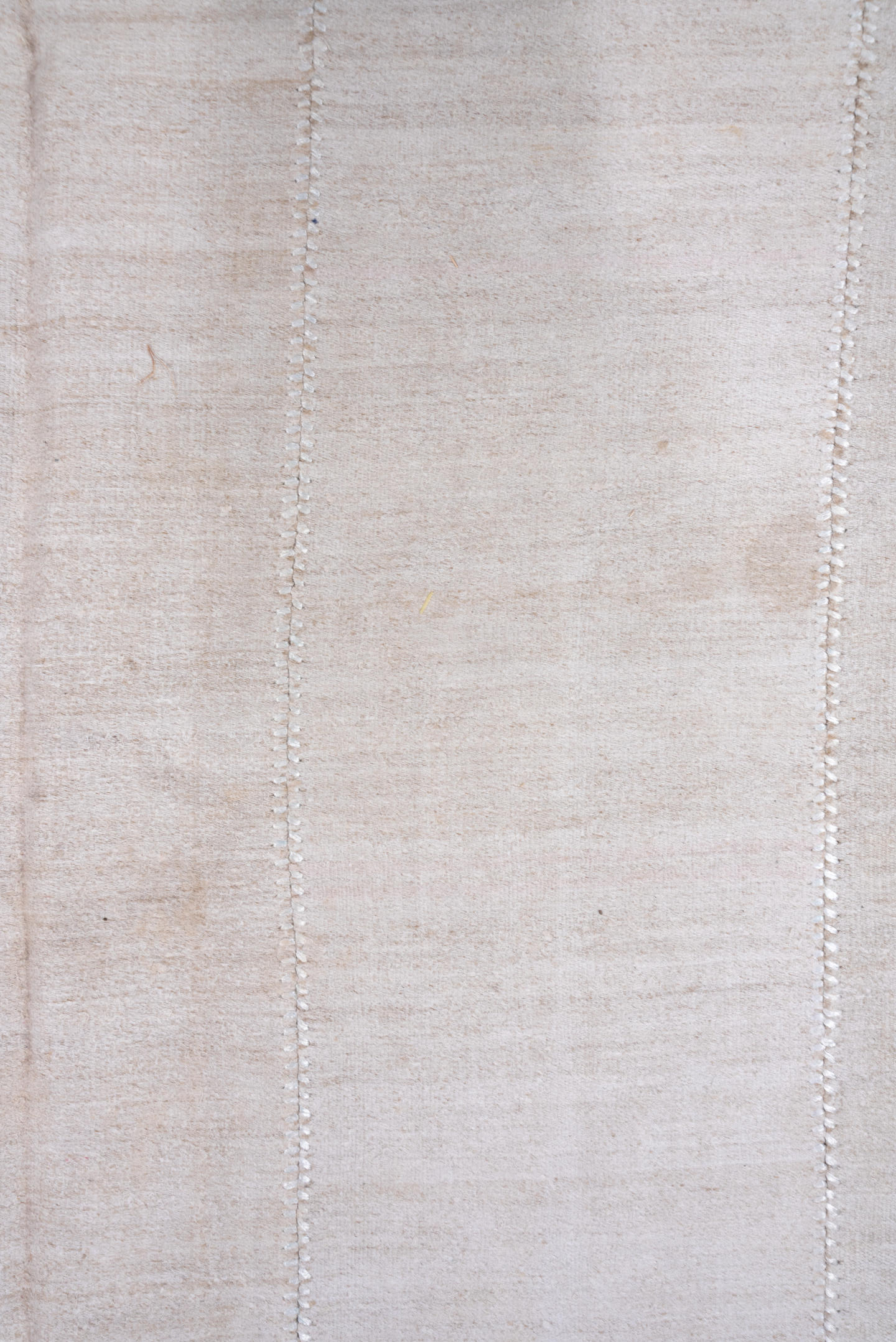 9' x 12' one-of-a-kind handmade vintage Hemp Kilim large size rug. Color palette: ivory, beige, cream, taupe, gray