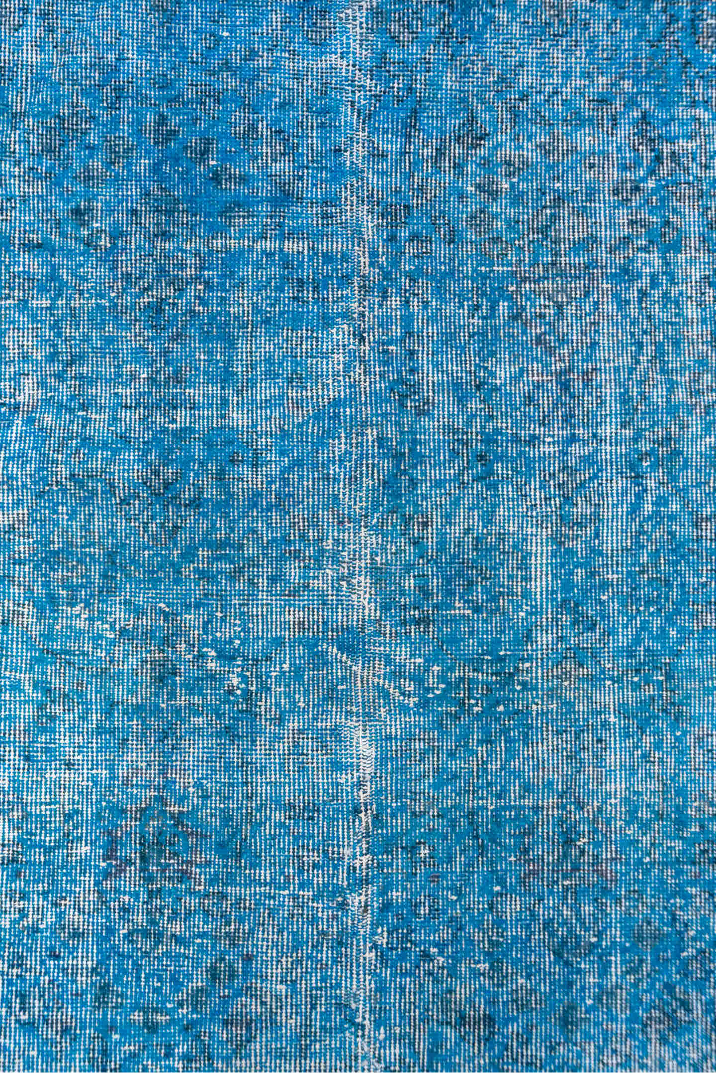 6' x 10' one-of-a-kind handmade vintage Sparta large size rug. Color palette: sky blue, azure, ivory, slate, light blue