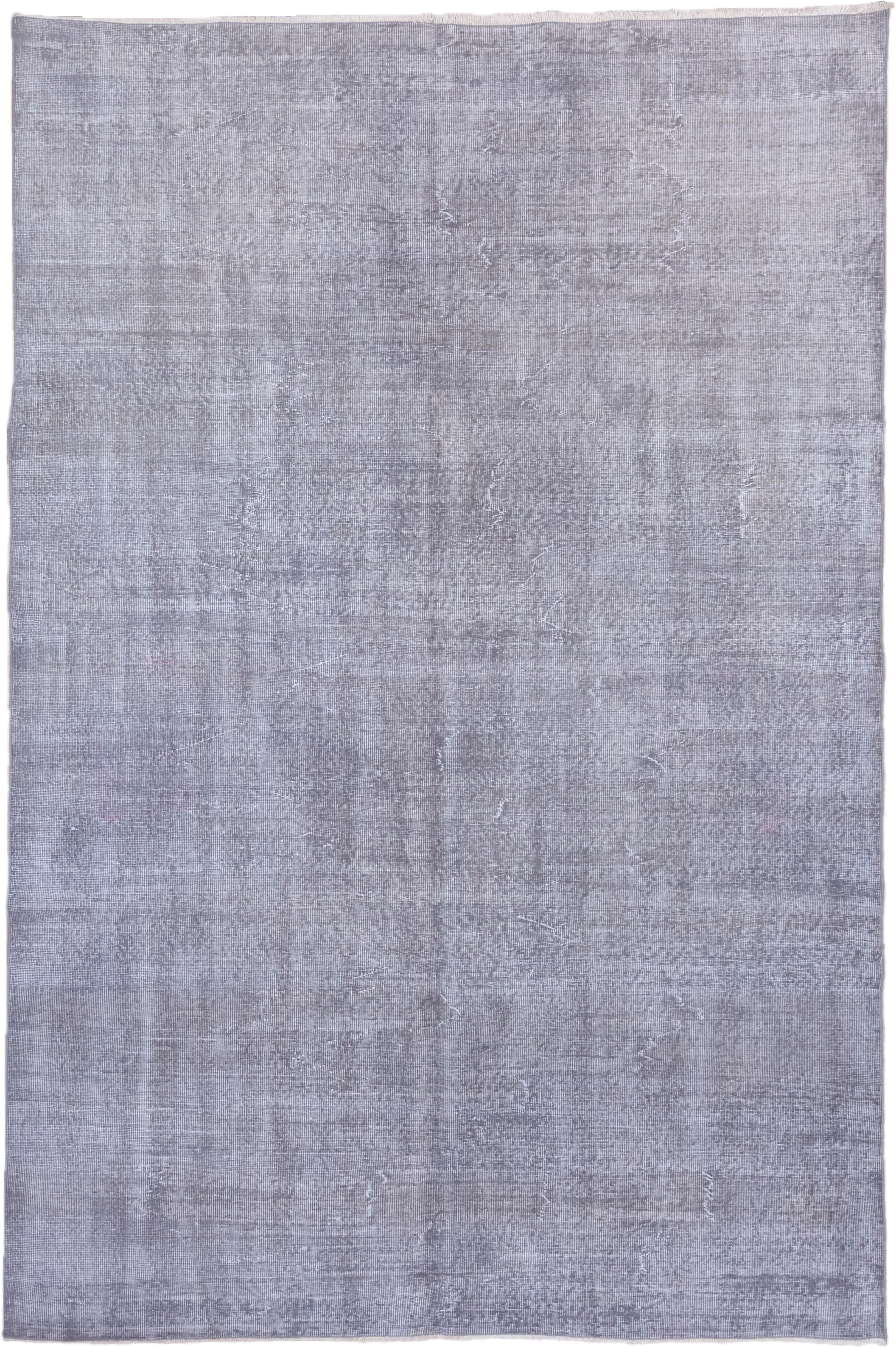 6' x 9' one-of-a-kind handmade vintage Sparta medium size rug. Color palette: lavender, silver, gray, taupe, ivory