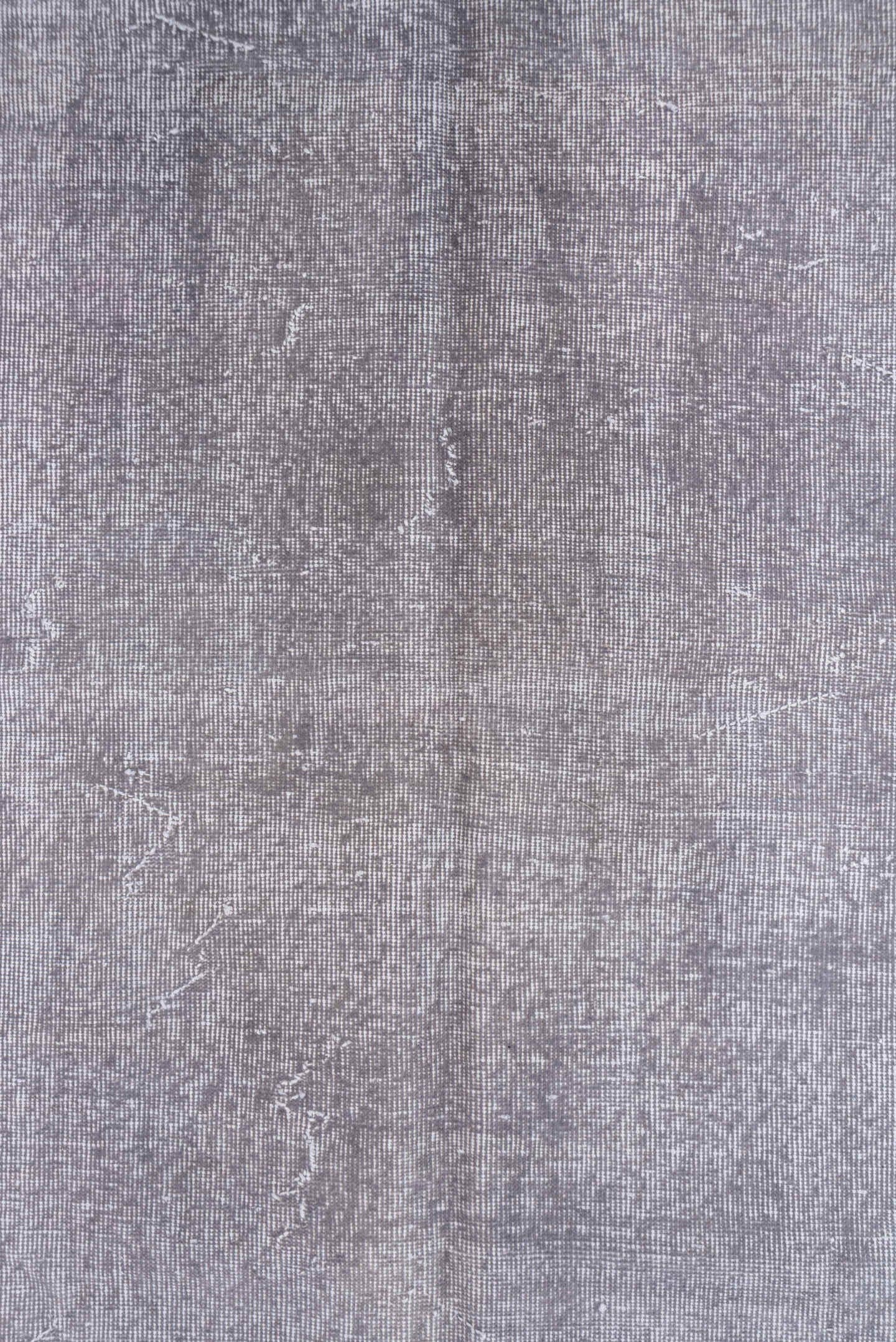 6' x 9' one-of-a-kind handmade vintage Sparta medium size rug. Color palette: lavender, silver, gray, taupe, ivory