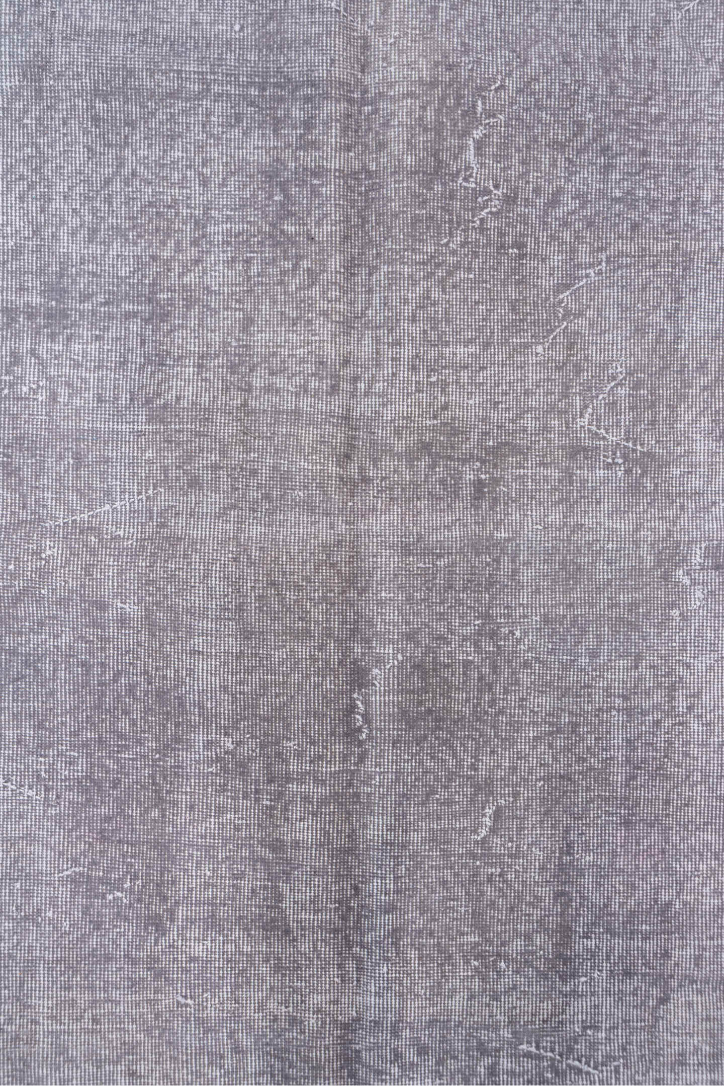 6' x 9' one-of-a-kind handmade vintage Sparta medium size rug. Color palette: lavender, silver, gray, taupe, ivory