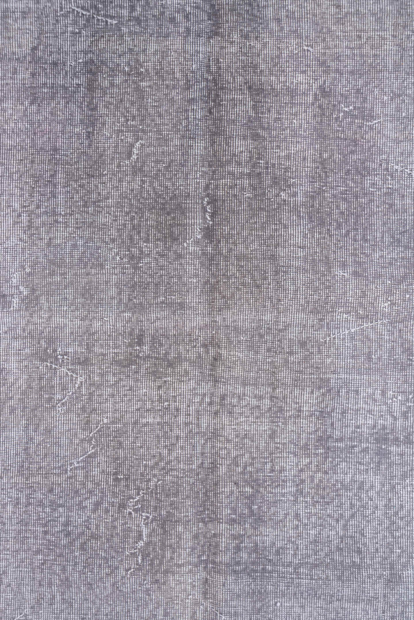 6' x 9' one-of-a-kind handmade vintage Sparta medium size rug. Color palette: lavender, silver, gray, taupe, ivory