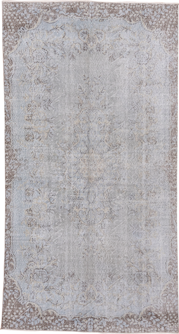 5' x 10' one-of-a-kind handmade vintage Sparta medium size rug. Color palette: ivory, taupe, beige, stone, light gray, gray
