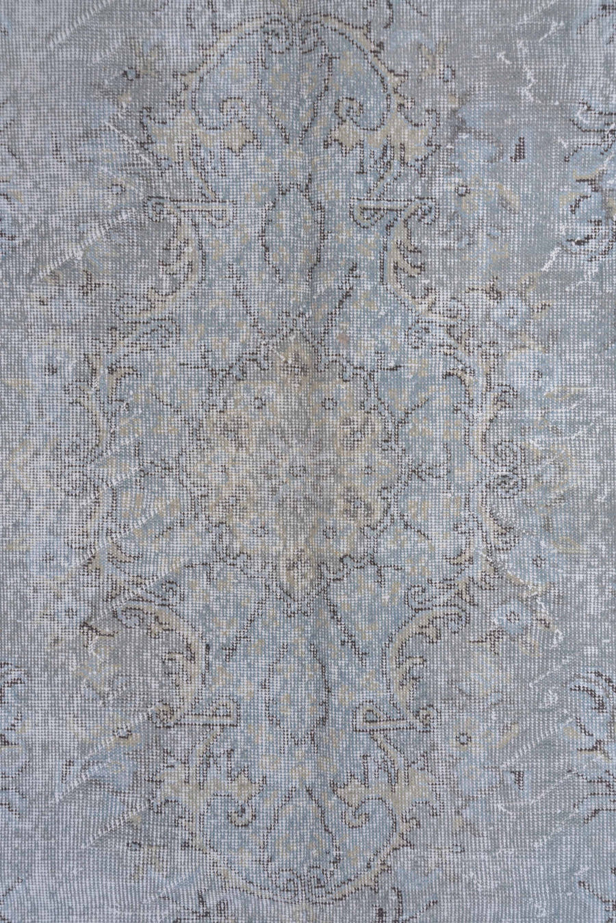 5' x 10' one-of-a-kind handmade vintage Sparta medium size rug. Color palette: ivory, taupe, beige, stone, light gray, gray