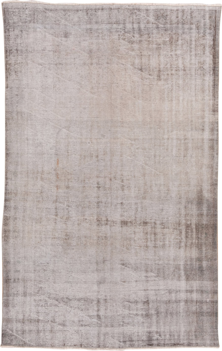 6' x 9' one-of-a-kind handmade vintage Sparta medium size rug. Color palette: taupe, ivory, gray, greige, beige