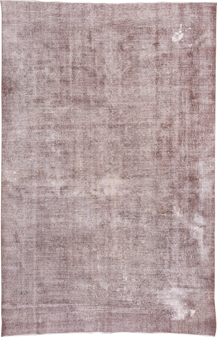 6' x 9' one-of-a-kind handmade vintage Sparta medium size rug. Color palette: dusty rose, blush, taupe, ivory, pink, beige