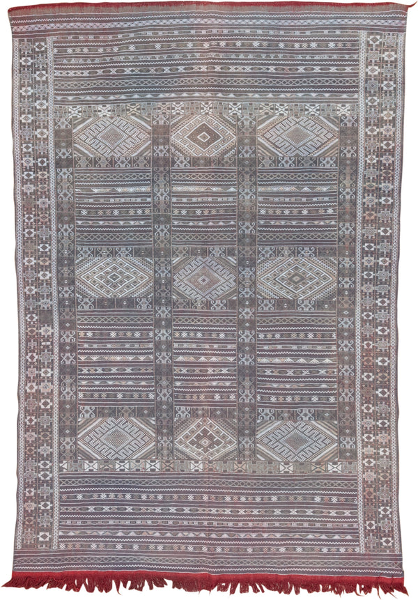 Geometric Burgundy Rugs