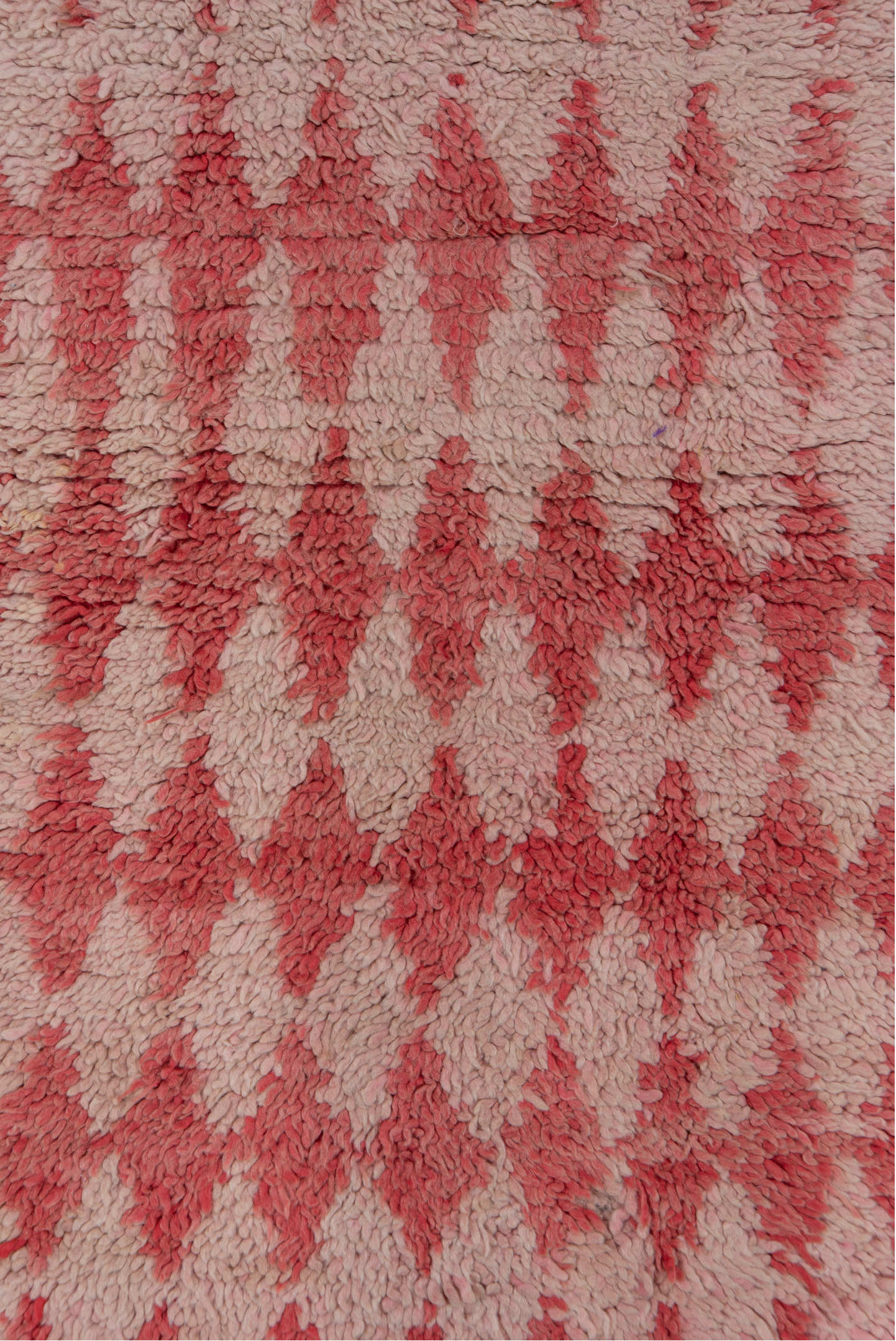 2' x 5' one-of-a-kind handmade vintage Moroccan small size rug. Color palette: brown, gray, orange, pink, red, redwood