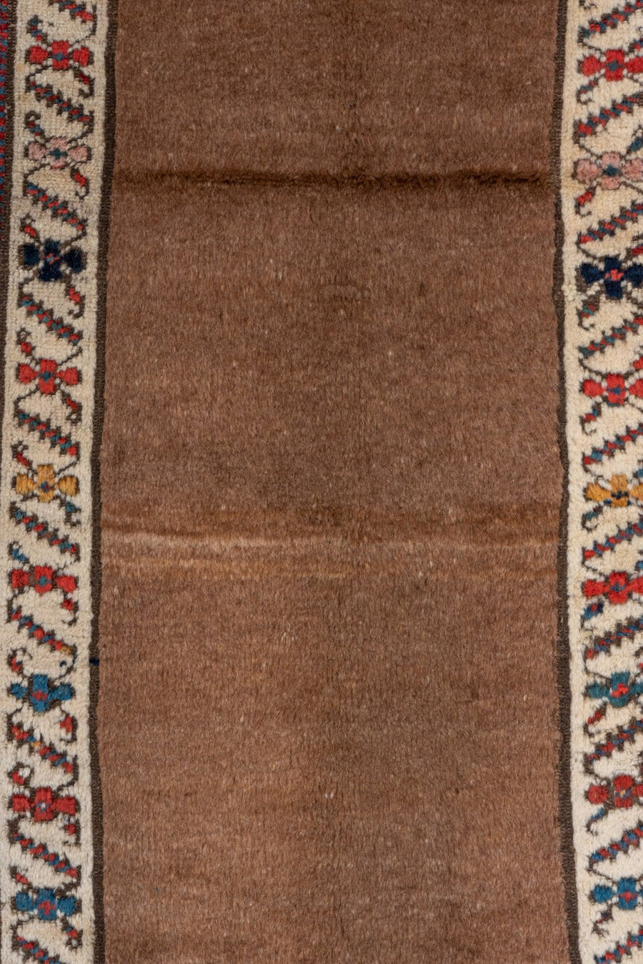 3' x 6' one-of-a-kind handmade antique NW Persian small size rug. Color palette: red, camel, ivory, teal, navy, brown, gold