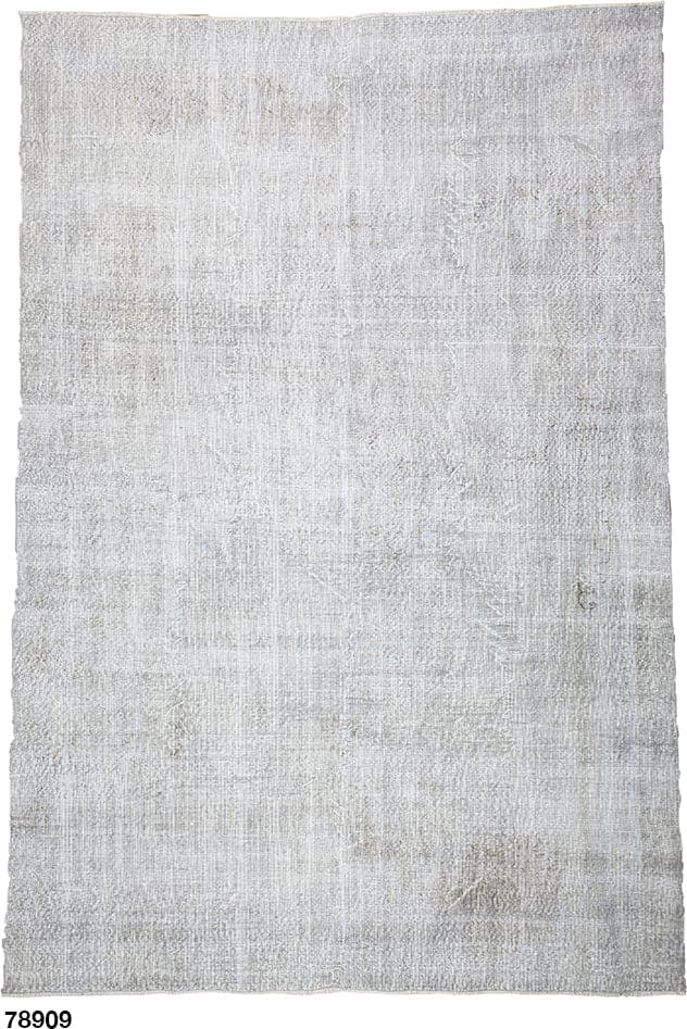 6' x 9' one-of-a-kind handmade vintage Overdyed medium size rug. Color palette: silver, gray, ivory, taupe, beige