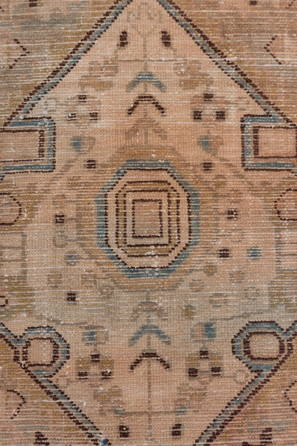 3' x 4' one-of-a-kind handmade antique Hamadan small size rug. Color palette: taupe, camel, ivory, slate, charcoal