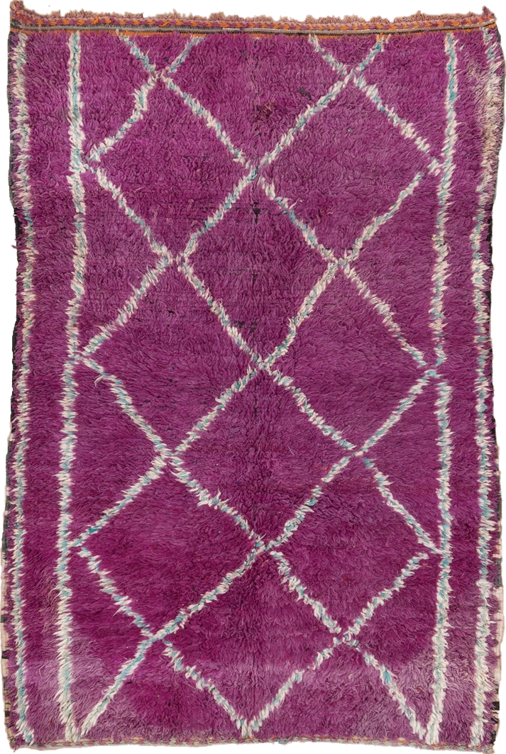 5' x 8' one-of-a-kind handmade vintage Moroccan medium size rug. Color palette: brown, dark gray, gray, light gray