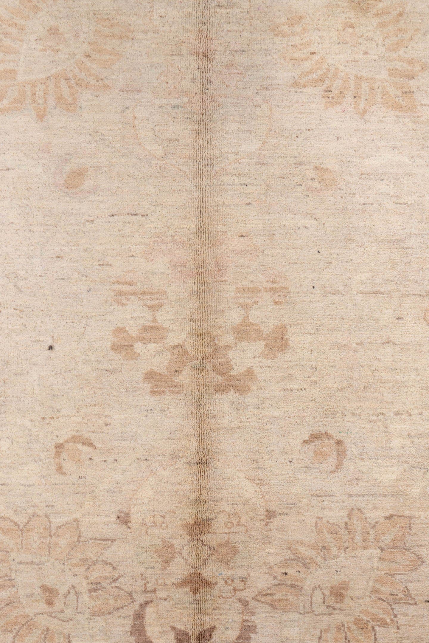 10' x 14' one-of-a-kind handmade vintage Tabriz large size rug. Color palette: ivory, beige, taupe, blush, camel, sage, gray