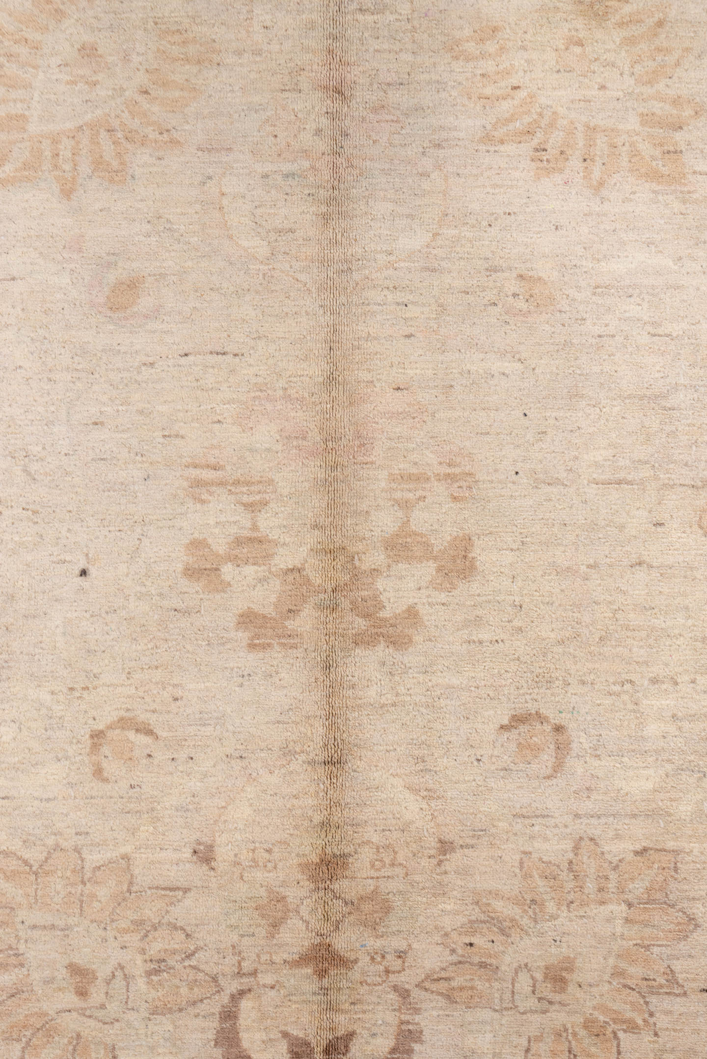 10' x 14' one-of-a-kind handmade vintage Tabriz large size rug. Color palette: ivory, beige, taupe, blush, camel, sage, gray