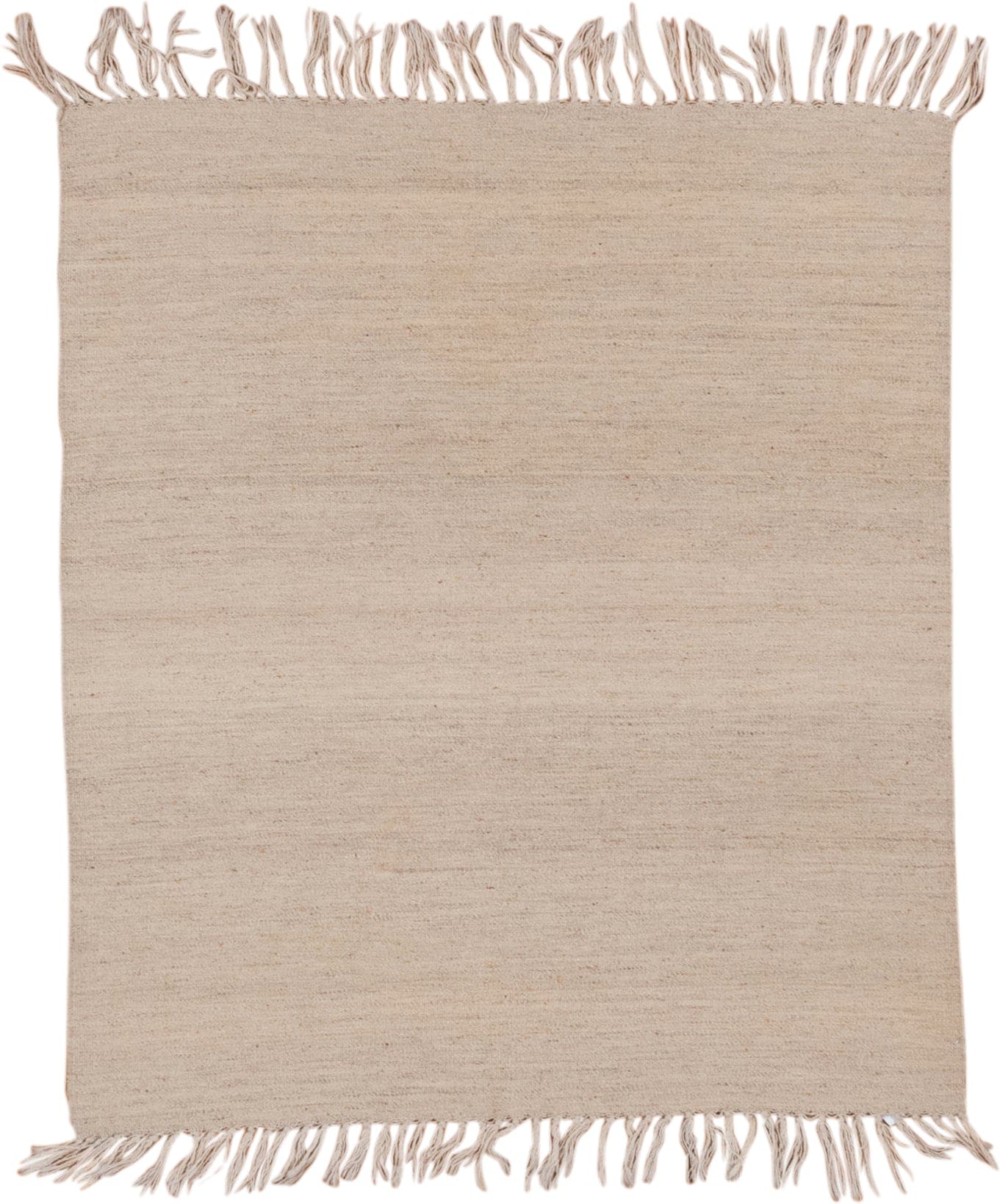 3' x 4' one-of-a-kind handmade vintage Flatweave small size rug. Color palette: ivory, beige, cream, taupe, gray