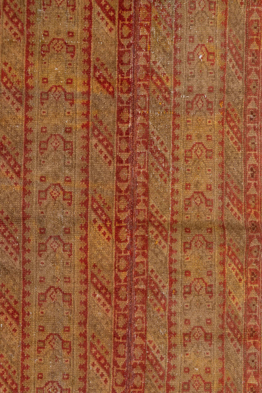 2' x 6' one-of-a-kind handmade vintage Malayer runner rug. Color palette: camel, rust, terra cotta, ivory, sienna, gold