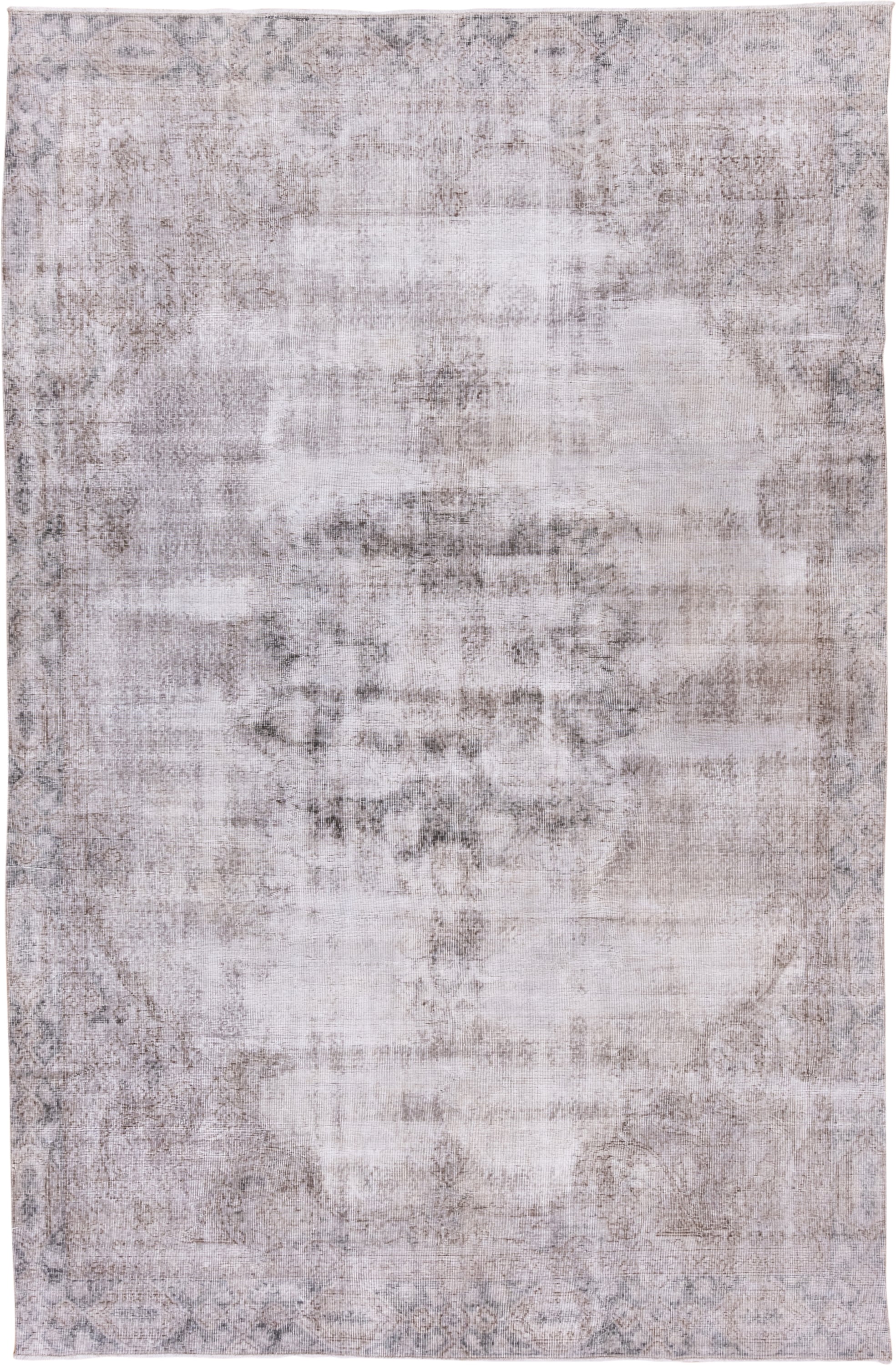 7' x 10' one-of-a-kind handmade antique Sparta large size rug. Color palette: ivory, taupe, stone, gray, greige, beige