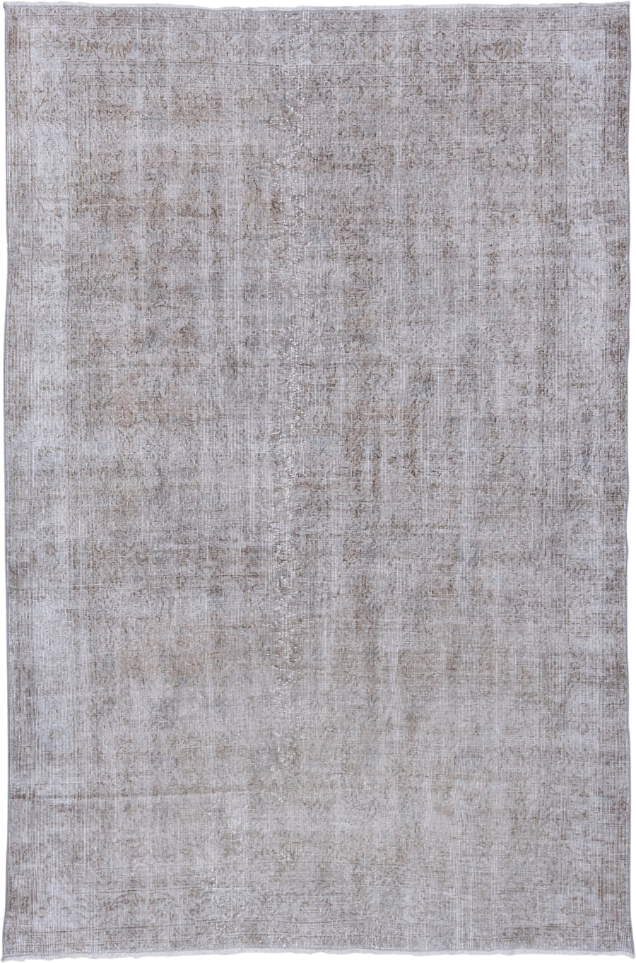 6' x 10' one-of-a-kind handmade vintage Sparta large size rug. Color palette: ivory, taupe, beige, stone, light gray, gray